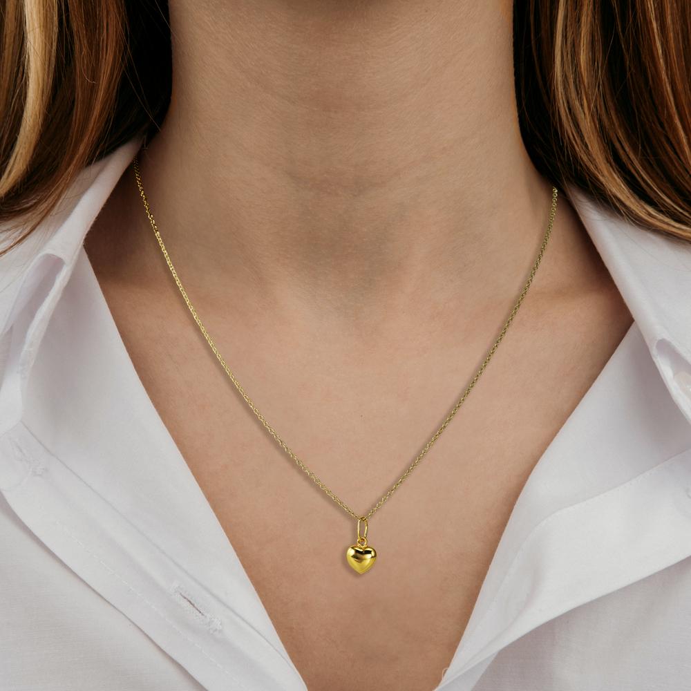 Anhänger 375/9 K Gelbgold Herz