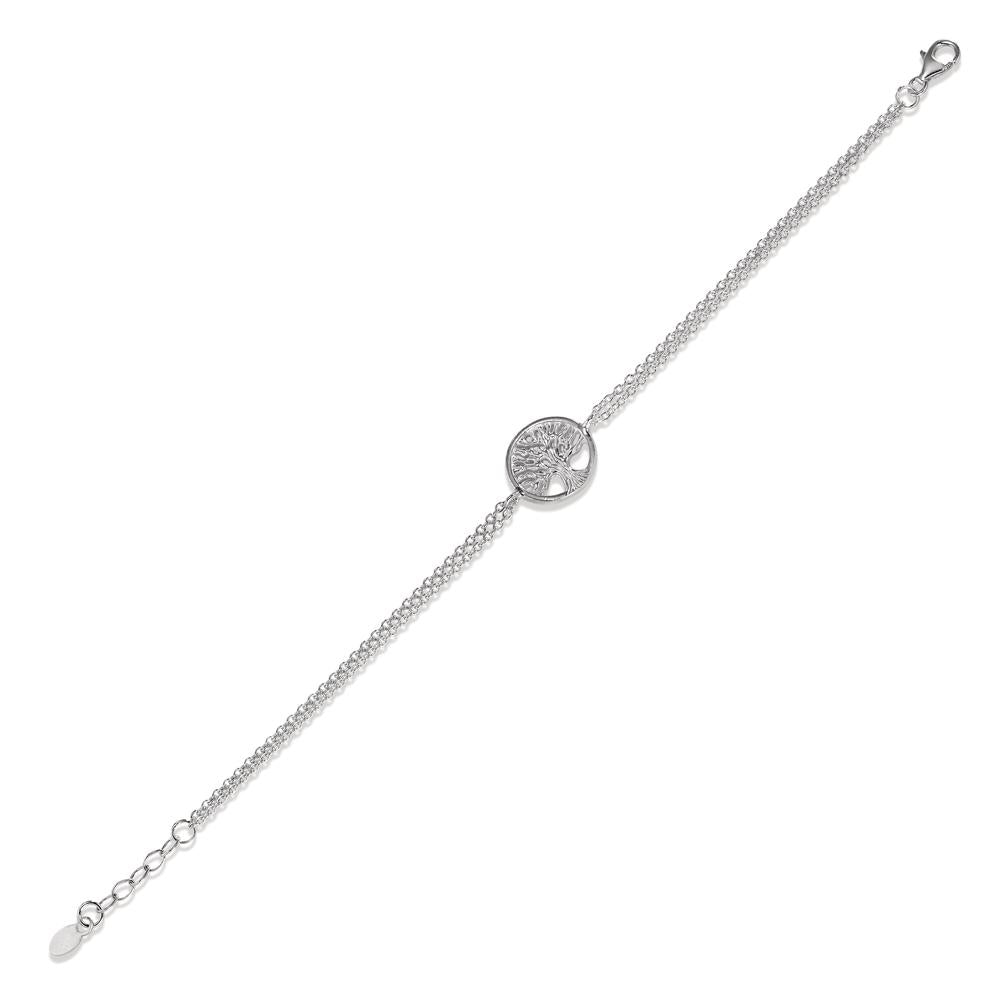 Armband Silber rhodiniert Lebensbaum verstellbar Ø15 mm