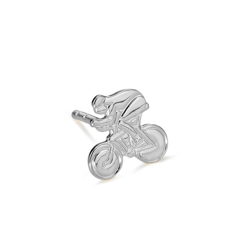 rennrad schmuck Ohrstecker 1 Stk Silber rhodiniert Rennrad – Rhomberg Schmuck GmbH
