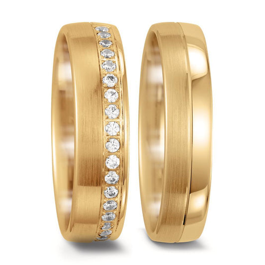 Partnerring 750/18 K Gelbgold