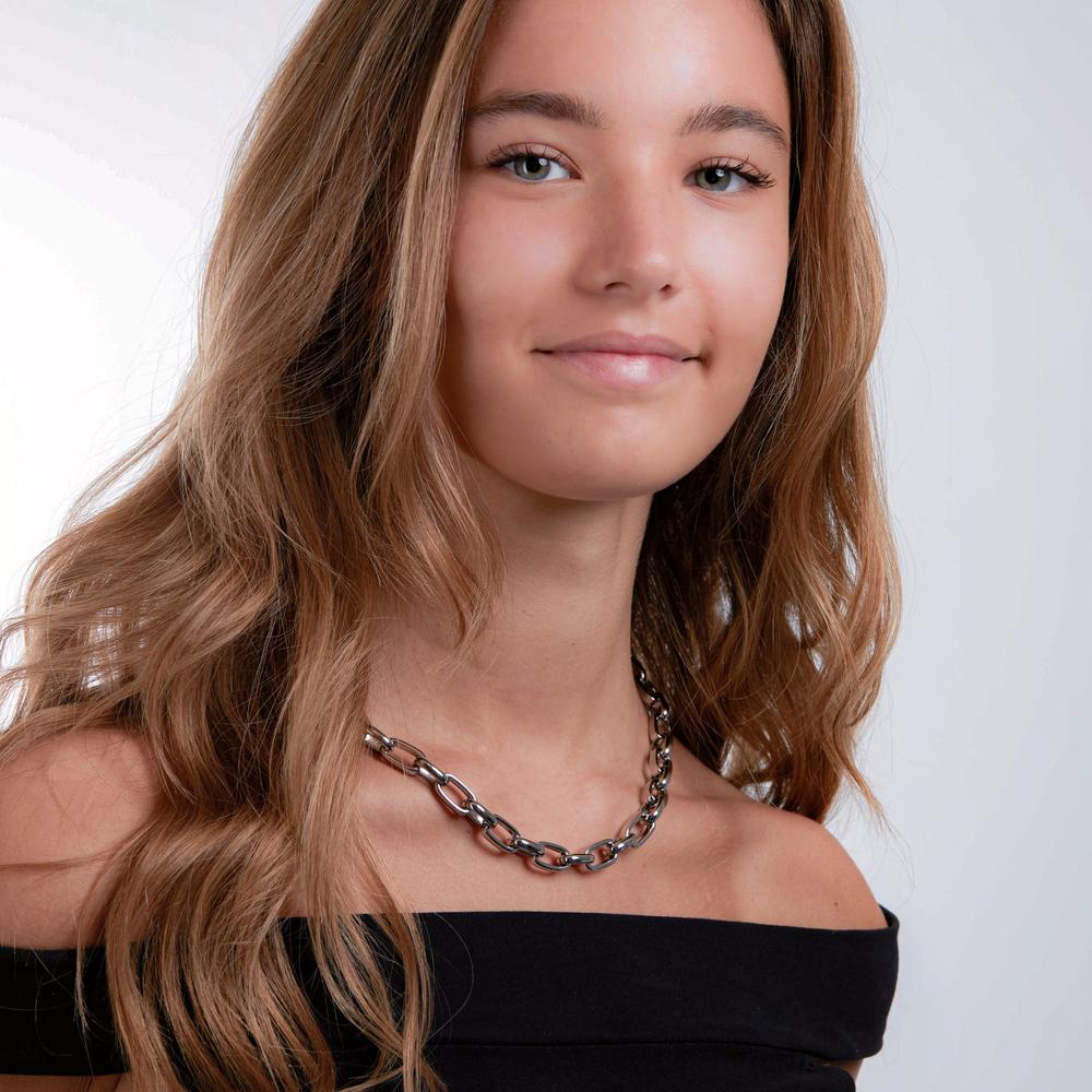 Collier Edelstahl 48 cm