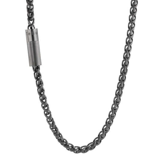 Halskette Heritage Lava Grey aus Edelstahl mit Magnetverschluss