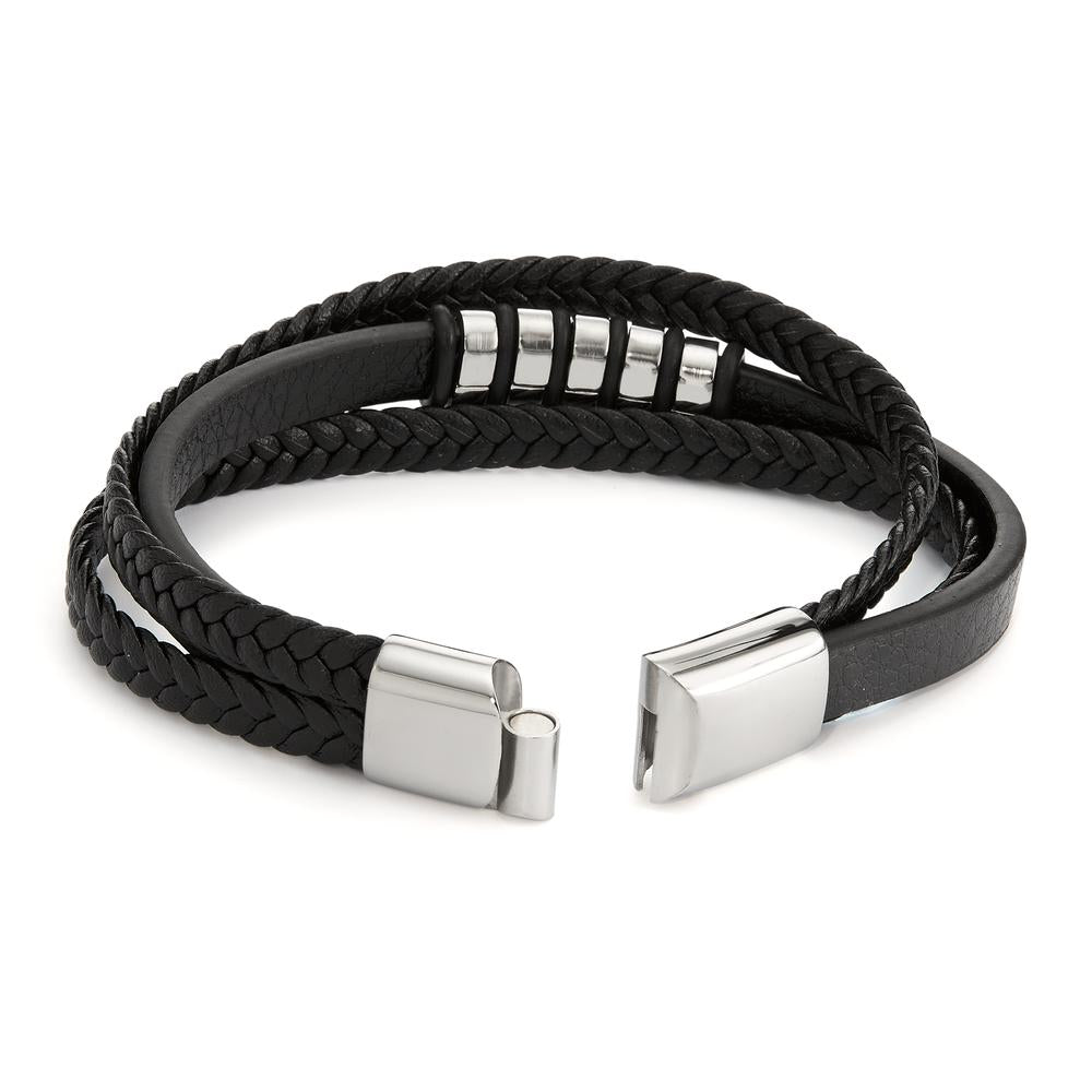 Armband Leder, Edelstahl