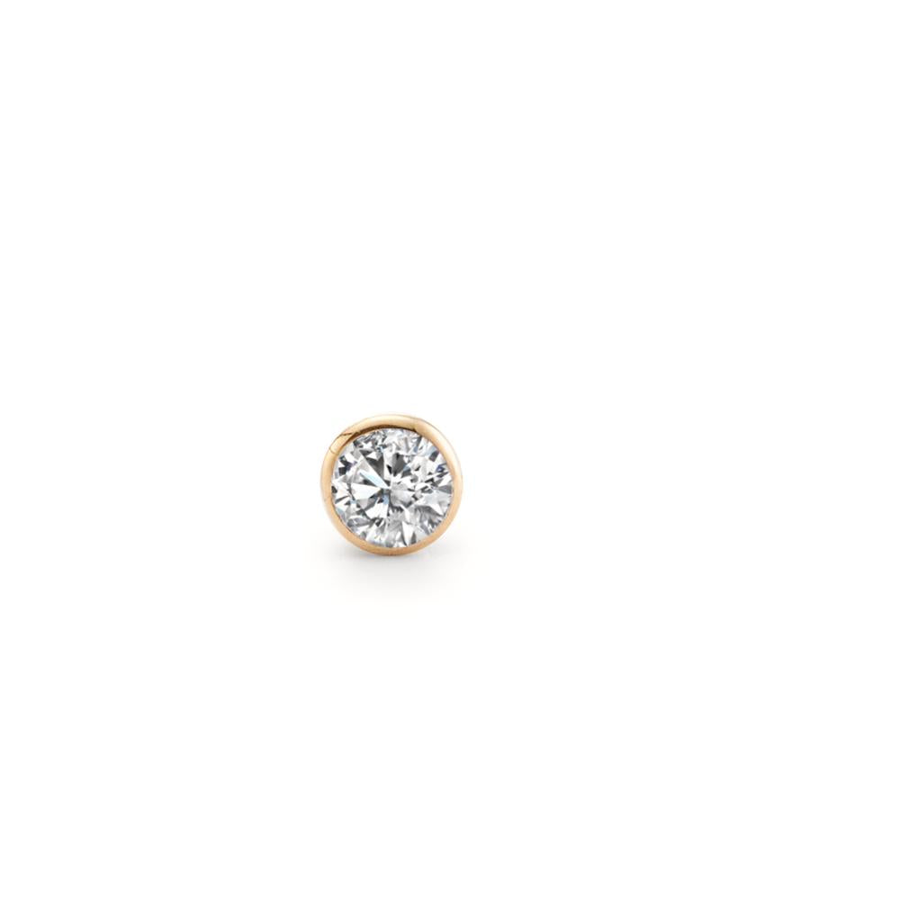Nasenstecker 750/18 K Gelbgold Diamant weiss, 0.035 ct, w-si Ø2.5 mm