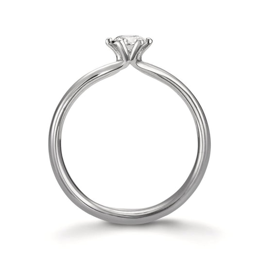 Solitär Ring 950 Platin Diamant 0.30 ct, w-si, GIA