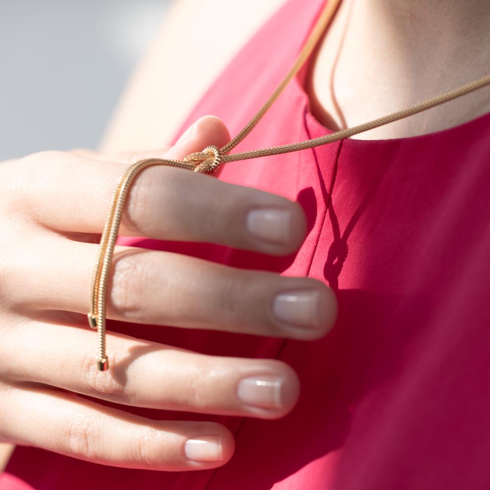 Collier Silber gelb vergoldet 50 cm