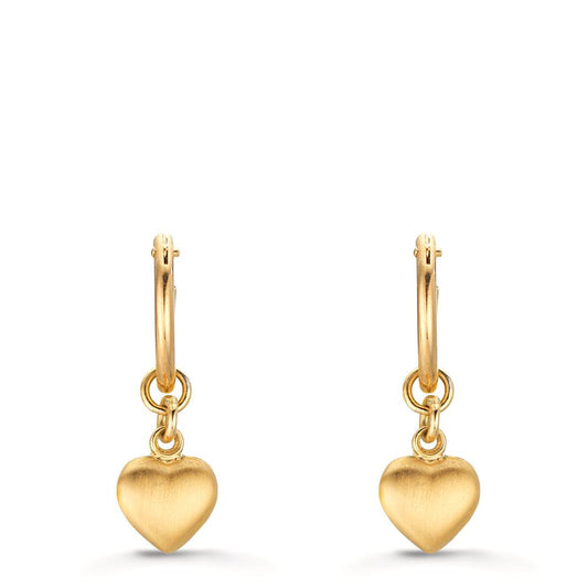 Creole mit Einhänger 750/18 K Gelbgold Herz