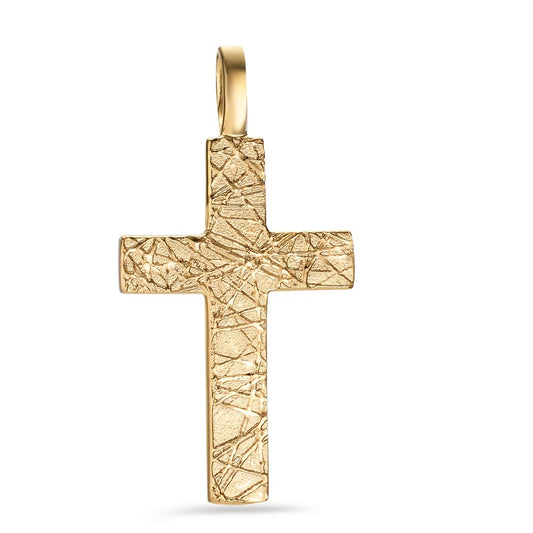 Anhänger Silber gelb vergoldet Kreuz
