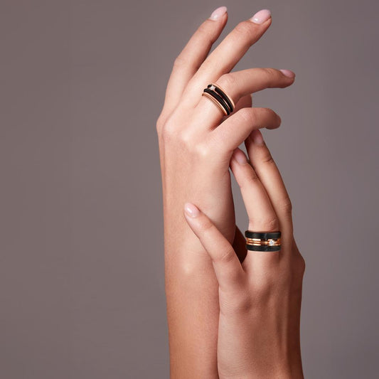 Ringset 5-teilig mit Diamant