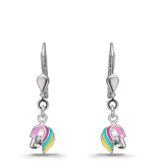 Ohrhänger Silber rhodiniert Pferd