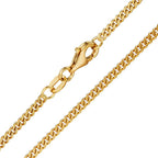 Panzer-Halskette 750/18 K Gelbgold