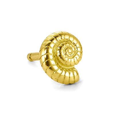 Ohrstecker 1 Stk 750/18 K Gelbgold Ammonit