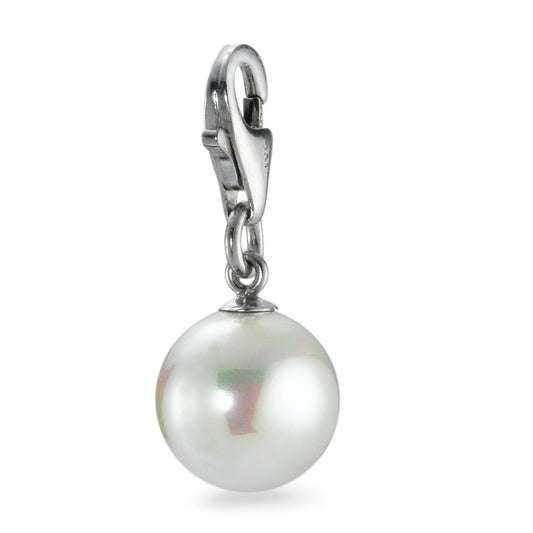 Charms Silber rhodiniert shining Pearls