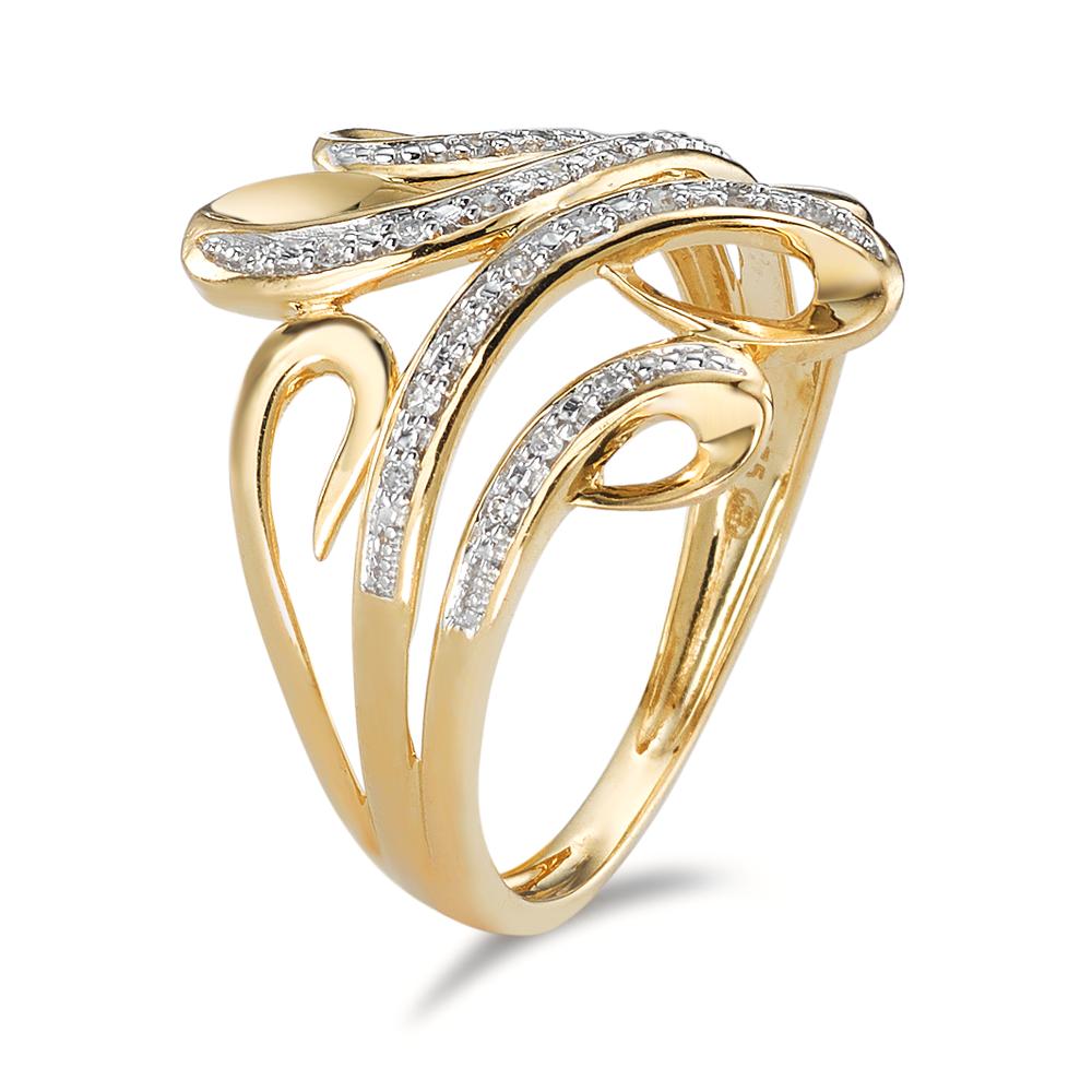 Fingerring 375/9 K Gelbgold Diamant