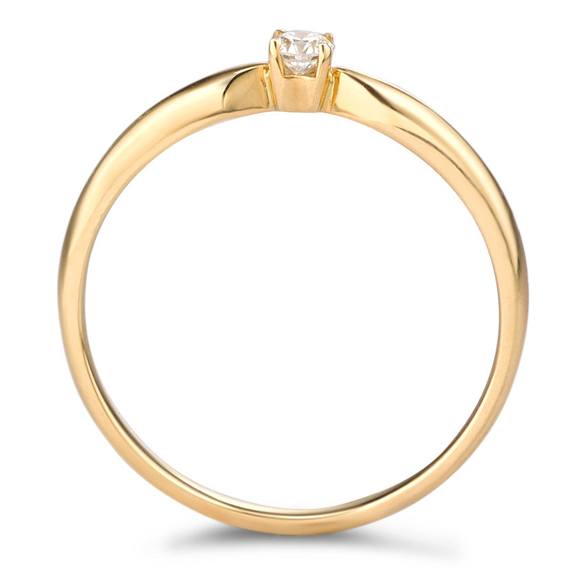 Solitär-Ring Gold 750 Diamant