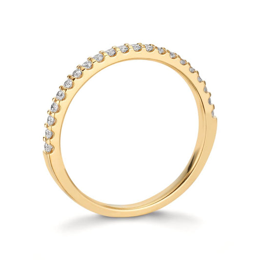 Memory Ring 750/18 K Gelbgold Diamanten 0.25 ct, w-si