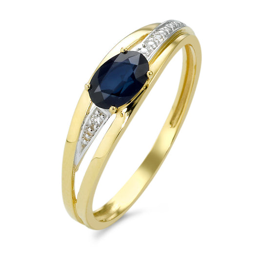 Ring Gold 750 Saphir/Diamanten