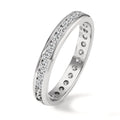 Memory Ring 750/18 K Weissgold Diamanten 1 ct, w-si