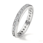 Memory Ring 750/18 K Weissgold Diamanten 1 ct, w-si