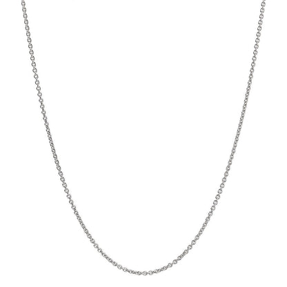 Anker-Halskette 750/18 K Weissgold, 50 cm