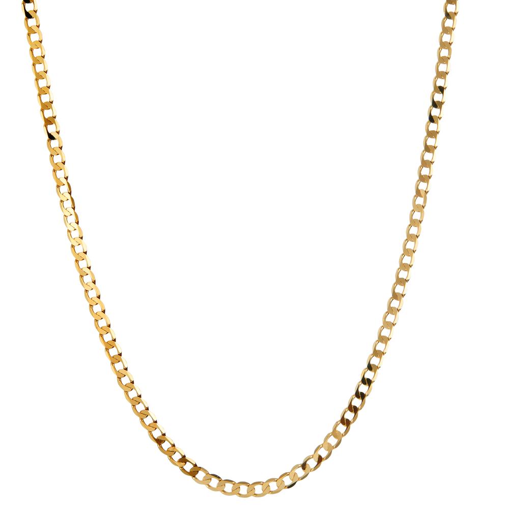 Panzer-Halskette 750/18 K Gelbgold