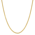 Panzer-Halskette 750/18 K Gelbgold