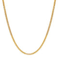 Panzer-Halskette 750/18 K Gelbgold