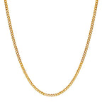 Panzer-Halskette 750/18 K Gelbgold
