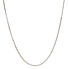 Panzer-Halskette 750/18 K Weissgold 42 cm