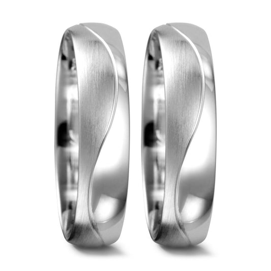 Partnerring 750/18 K Weissgold