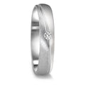 Partnerring 750/18 K Weissgold Diamant 0.04 ct, tw-vsi