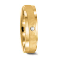 Partnerring 750/18 K Gelbgold Diamant 0.037 ct, w-si