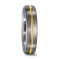 Fingerring 950 Palladium, 750/18 K Gelbgold