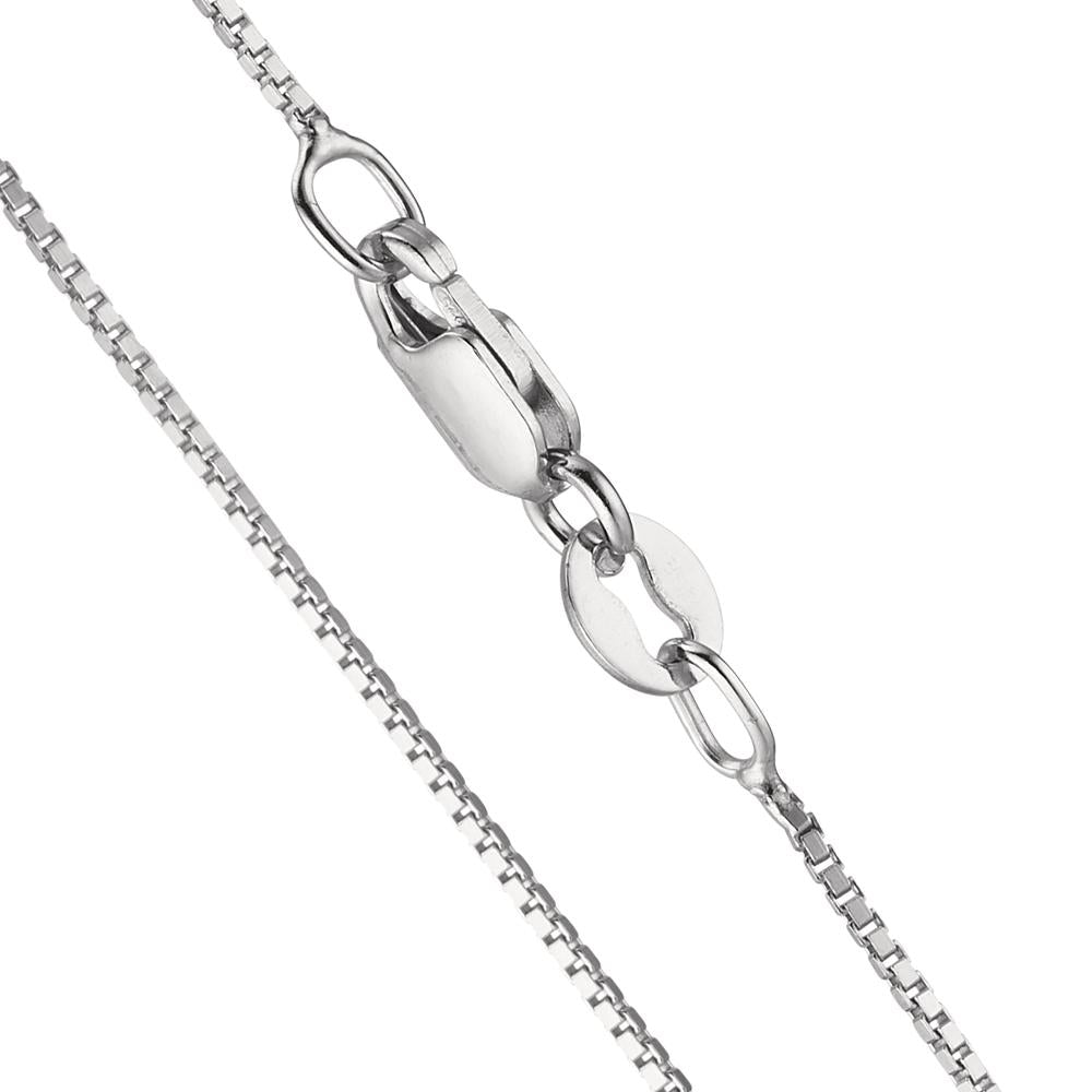 Halskette Silber rhodiniert 38 cm
