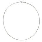 Collier Silber rhodiniert 42 cm Ø1.5 mm