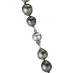Collier 750/18 K Weissgold Tahitiperlen 9-10 mm 45 cm