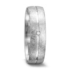 Partnerring 750/18 K Weissgold Diamant 0.01 ct, tw-vsi