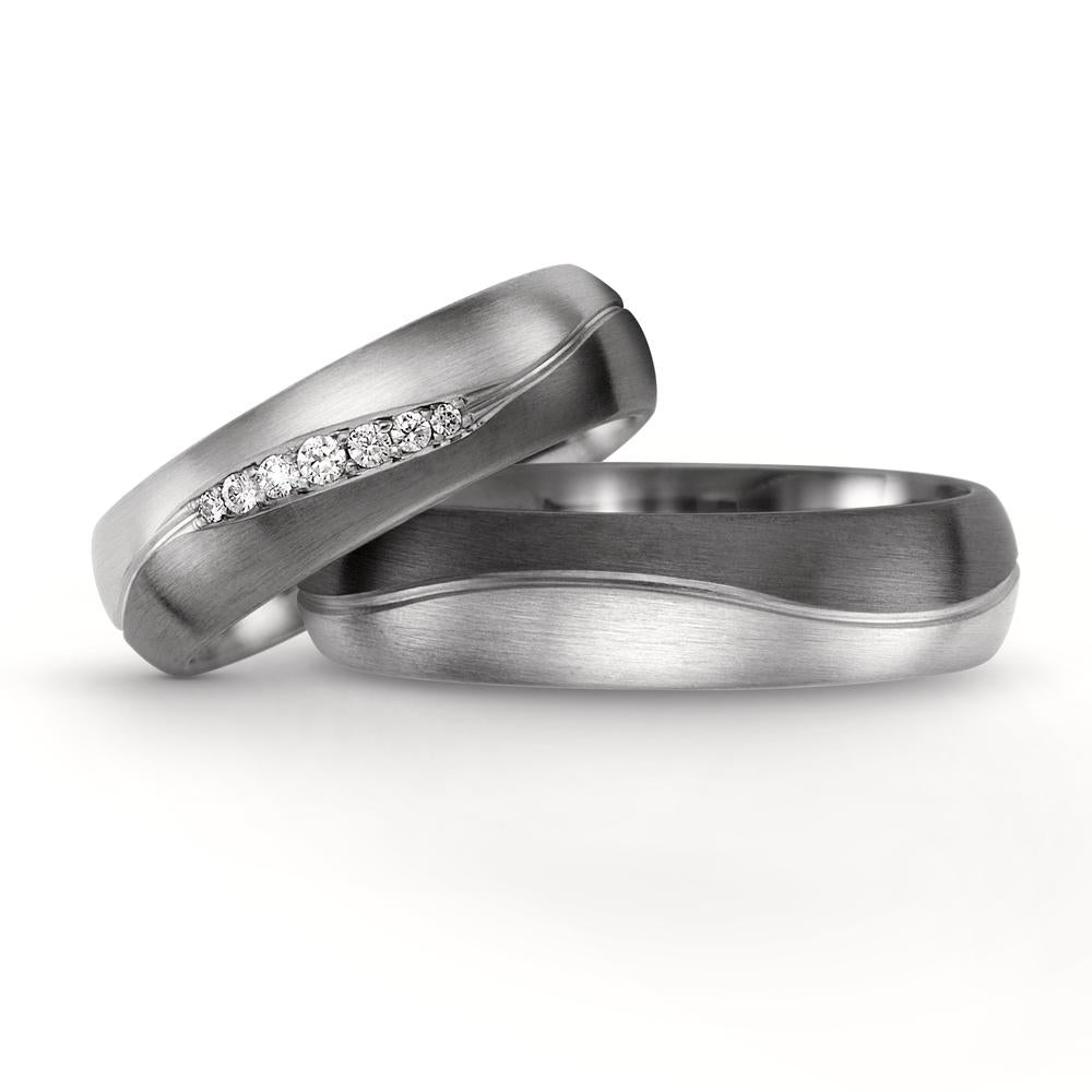 Partnerring 500 Palladium, 375/9 K Weissgold