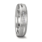 Partnerring 750/18 K Weissgold Diamant 0.025 ct, 5 Steine, tw-si