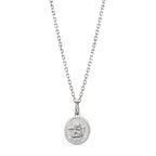 Halskette mit Anhänger Silber rhodiniert Schutzengel 36-38 cm verstellbar