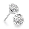 Ohrstecker 750/18 K Weissgold Diamant weiss, 0.35 ct, 2 Steine, Brillantschliff, w-si Ø5 mm