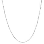 Halskette 750/18 K Weissgold Ø1 mm