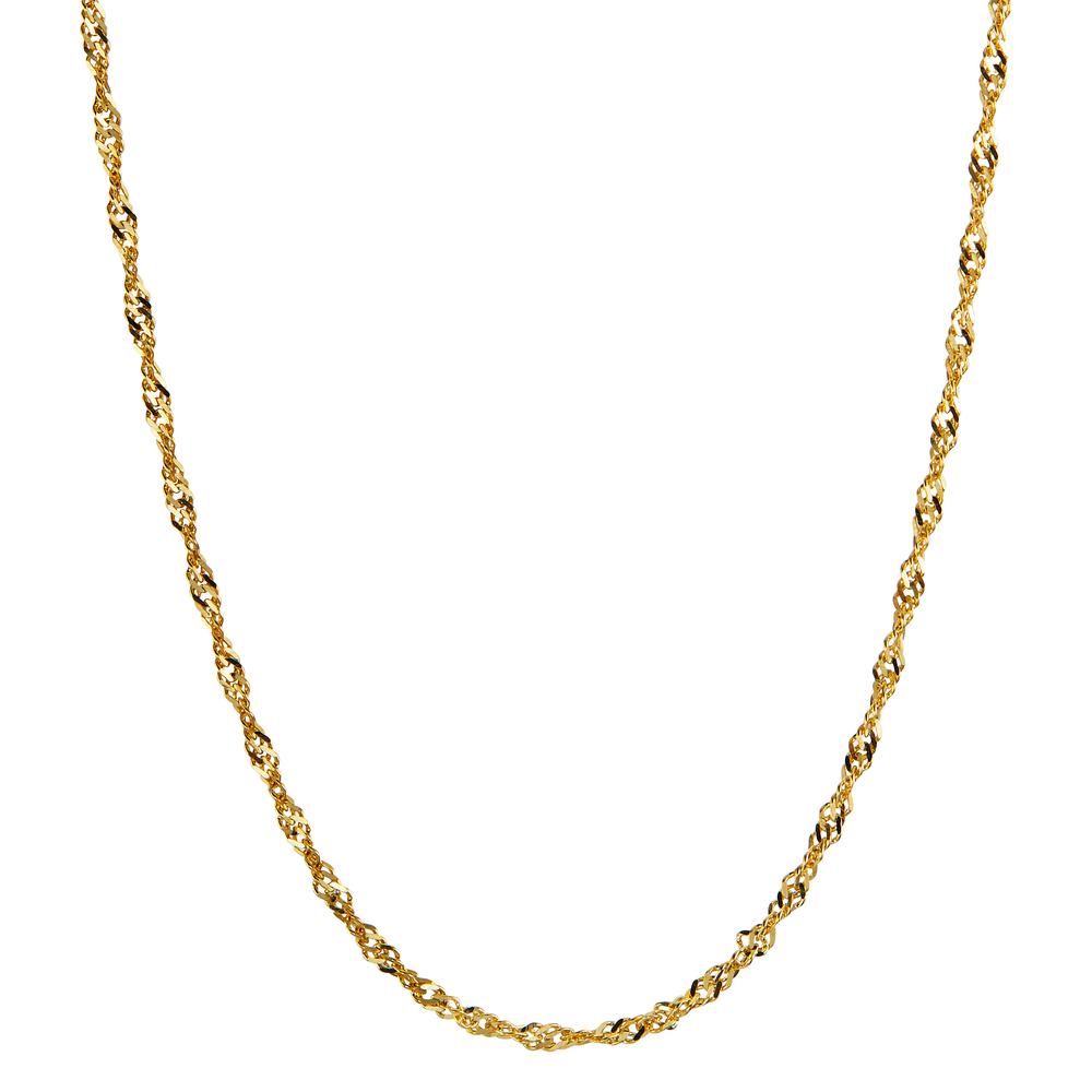 Singapur-Halskette 375/9 K Gelbgold  45 cm Ø1.1 mm