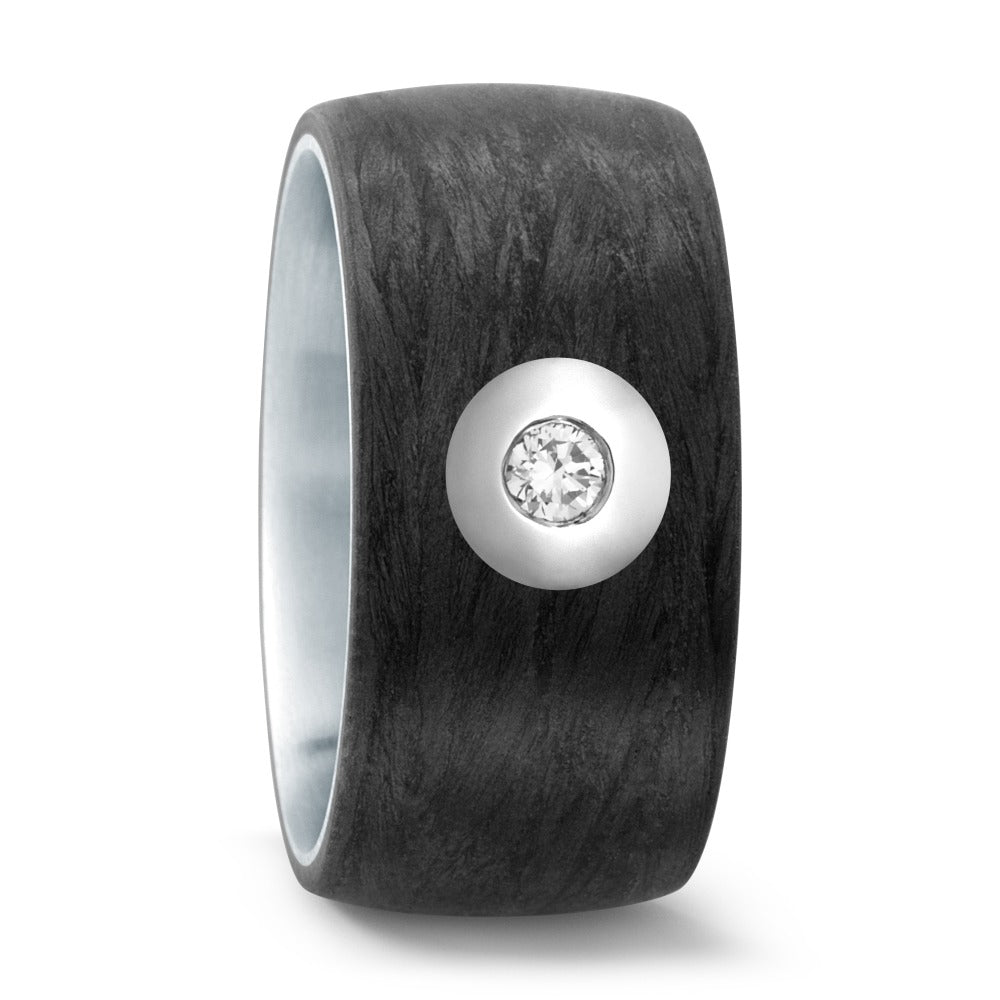 Fingerring Edelstahl, Carbon, 950 Palladium