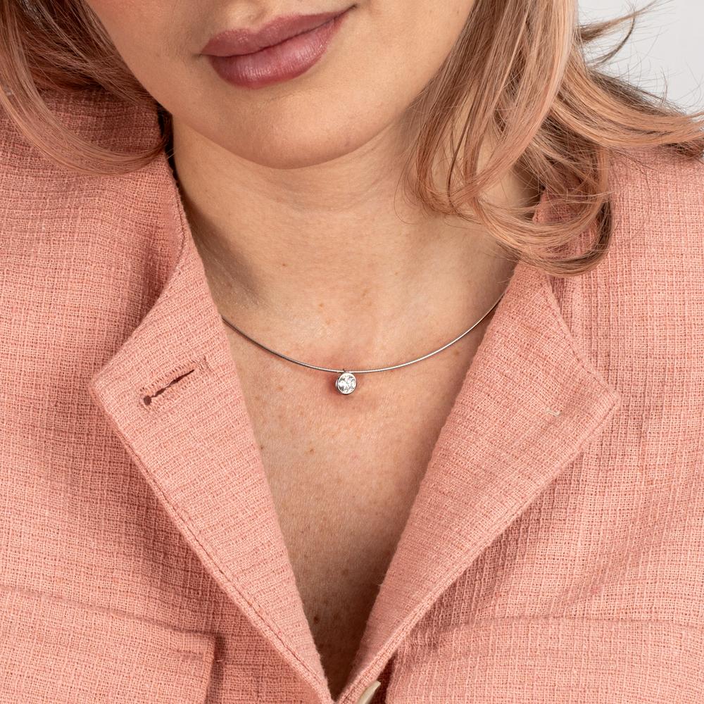 Collier 750/18 K Weissgold 42 cm