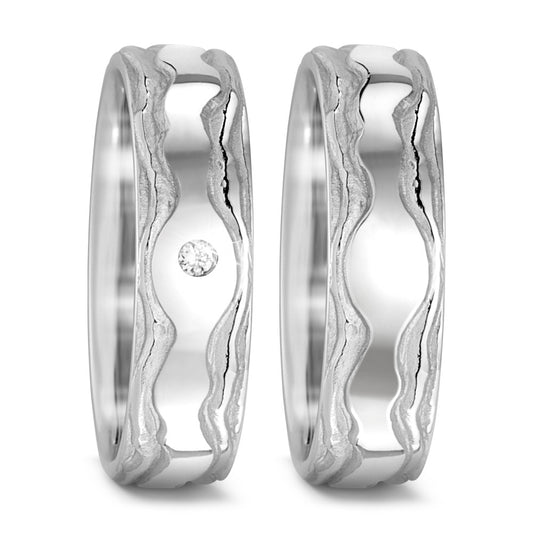 Partnerring 750/18 K Weissgold