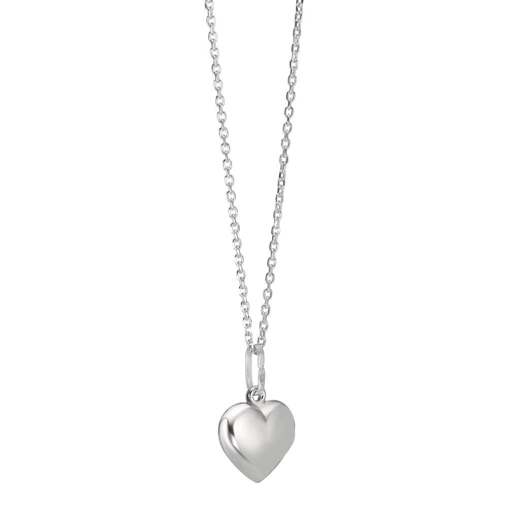 Halskette mit Anhänger Silber Herz verstellbar Ø10 mm