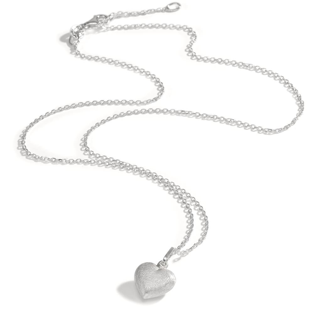 Halskette mit Anhänger Silber Herz verstellbar Ø10 mm