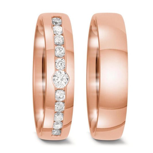 Partnerring 750/18 K Rotgold