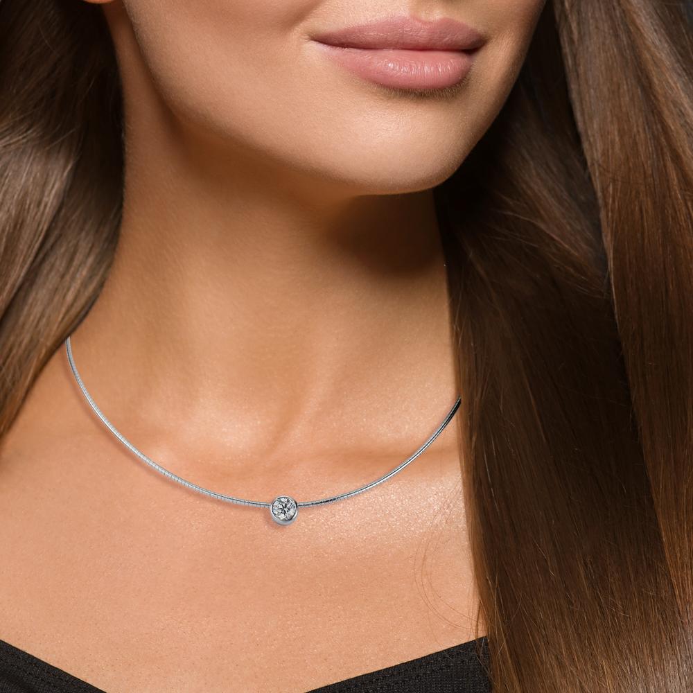 Collier 750/18 K Weissgold 42 cm